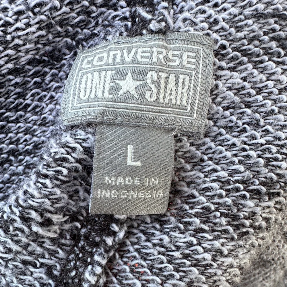 Vintage Y2K Women’s Converse One Star Grey Cotton Shirt Sweater Large - Picture 4 of 6